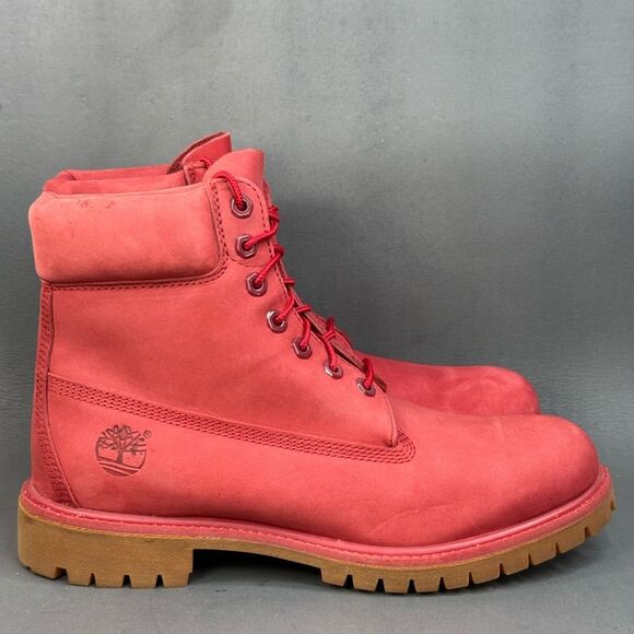 TIMBERLAND RED CLASSIC 6-INCH PREMIUM WATERPROOF BOOTS Mens 9.5 - Picture 1 of 8